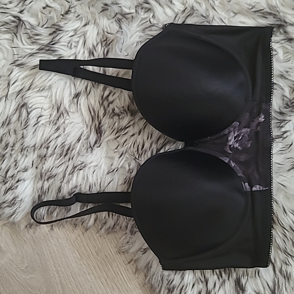 Freya convertible/strapless bra and panty set in shadow floral 32DDD - Picture 2 of 8